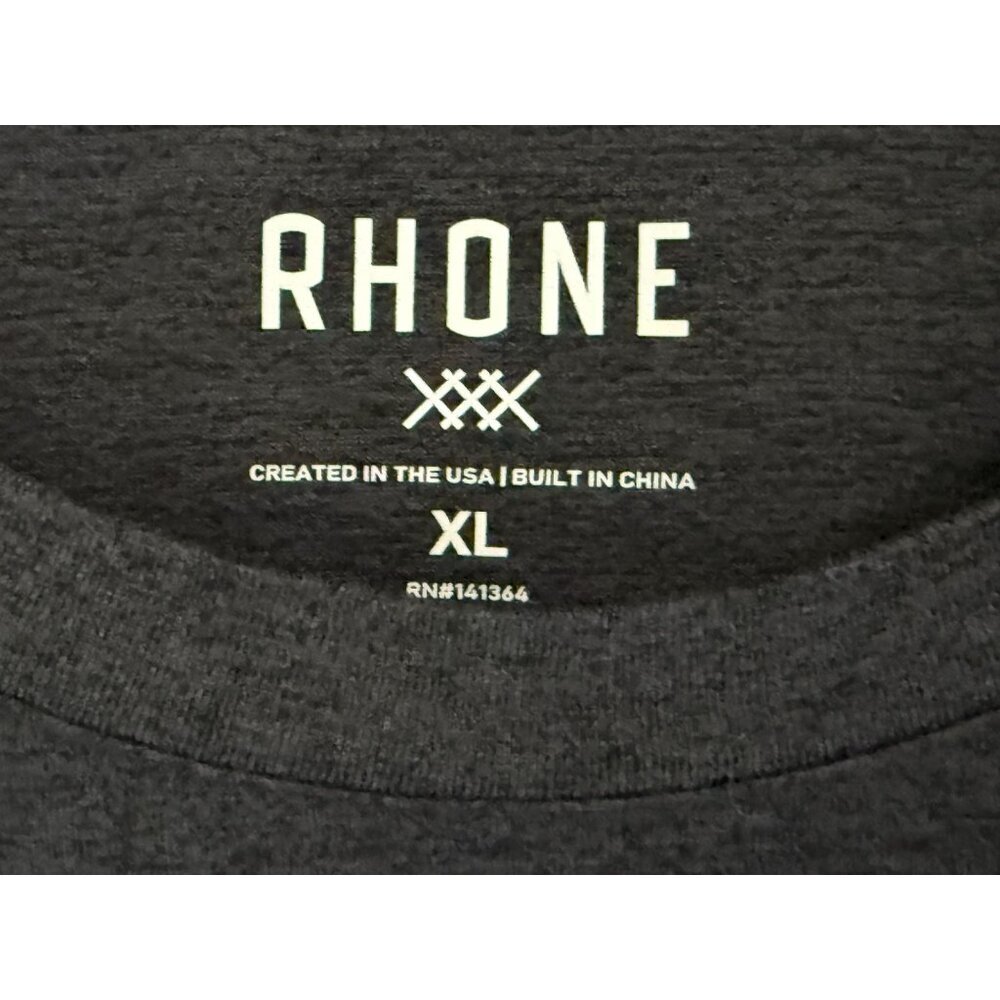 Rhone Reign Long Sleeve T-Shirt Gray Size XL - Picture 2 of 8